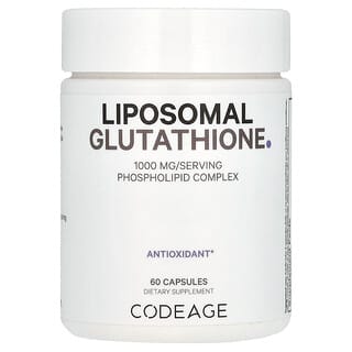 Codeage, Glutatión liposomal, 1000 mg, 60 cápsulas (500 mg por cápsula)