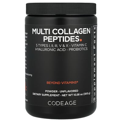 Norland Codeage, Multi Collagen Peptides Powder, Unflavored, 10.58 oz (300 g) supplement Uganda UGX 135125