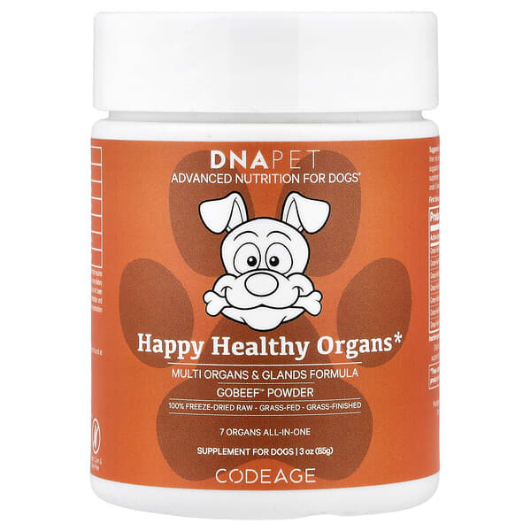 Codeage, DNA Pet, Happy Healthy Organs, Multi Organs & Glands Formula, For Dogs, 3 oz (85 g)