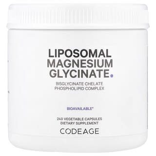 Codeage, Liposomal Magnesium Glycinate, liposomales Magnesiumglycinat, 240 pflanzliche Kapseln