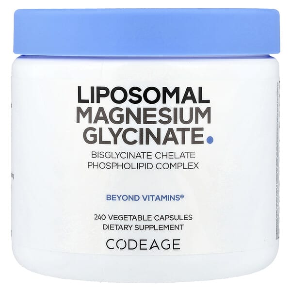 Codeage, Liposomal Magnesium Glycinate, 240 Vegetable Capsules