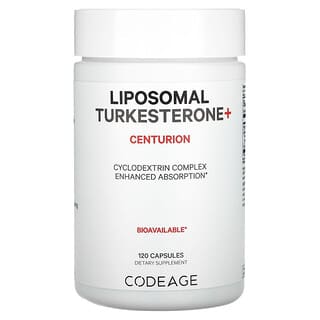 Codeage, липосомальный туркестерон+ центурион, 120 капсул