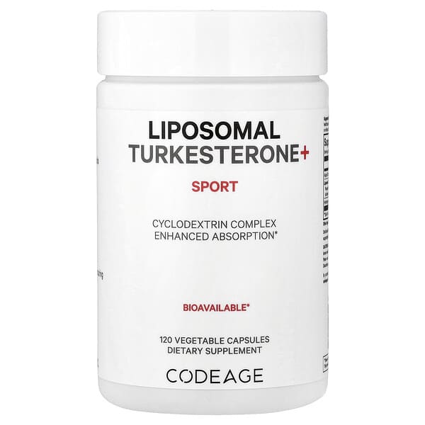 Codeage, Liposomal Turkesterone+ Sport, 120 Vegetable Capsules — product photo 1
