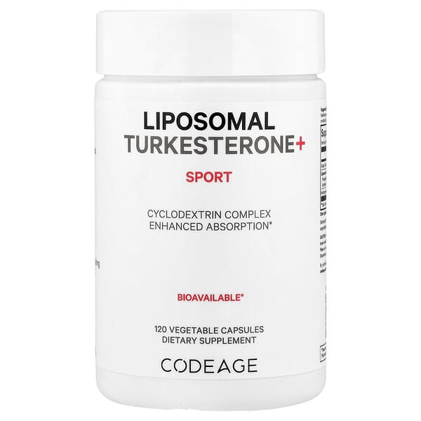 Codeage, Liposomal Turkesterone+ Sport, 120 Vegetable Capsules