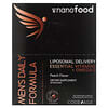 Nanofood, Men's Daily Formula, Liposomal Delivery, Essential Vitamins + Omega-3, Peach, 30 Pouches, 0.5 fl oz (15 ml) Each