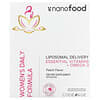 Nanofood, Women's Daily Formula, Liposomal Delivery, Essential Vitamins + Omega-3, Peach, 30 Pouches, 0.5 fl oz (15 ml) Each