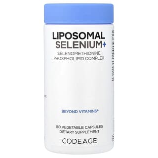 Codeage, Liposomal Selenium+, 180 Vegetable Capsules (200 mcg per Capsule)