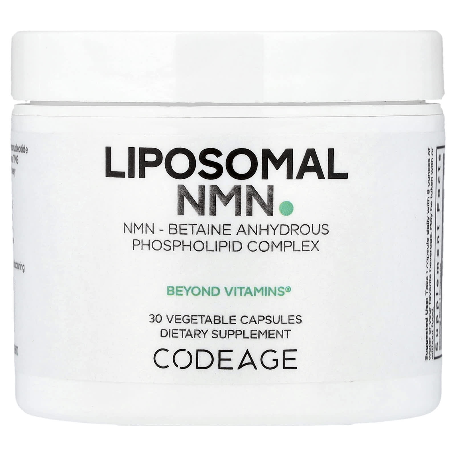 Codeage, 脂質體 NMN，30 粒素食膠囊