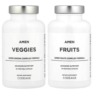 Codeage, Amen, Fruits & Veggies, 2 Bottles, 90 Vegetable Capsules Each