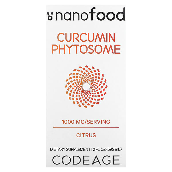 Codeage, クルクミンPhytosome（フィトソーム）、シトラス、1,000mg、59.2ml（2液量オンス）
