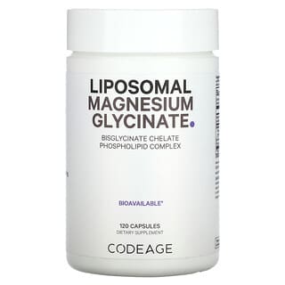 Codeage, Glicinato de magnesio liposomal`` 120 cápsulas