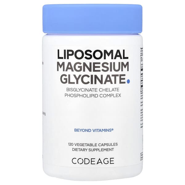 Codeage, Liposomal Magnesium Glycinate, 120 Vegetable Capsules