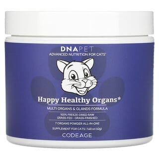 Codeage, DNA Pet, Happy Healthy Organs, Multi Organs & Glands Formula, For Cats, 1.48 oz (42 g)