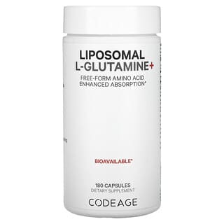 Codeage, L-glutamine+ liposomale, 180 capsules
