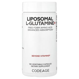 Codeage, リポソームL-グルタミン＋、ベジカプセル180粒（1粒あたり500mg）