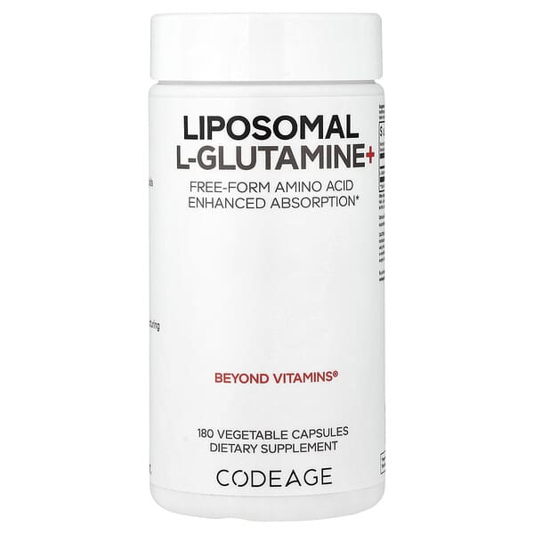 Codeage, Liposomal L-Glutamine+, 180 Vegetable Capsules (500 mg per Capsule) — product photo 1