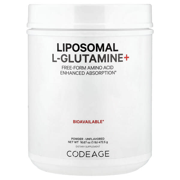 Liposomal L-Glutamine+ Powder, Unflavored, 16.67 oz (472.5 g)