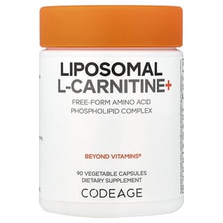 Codeage, липосомальный L-карнитин+, 90 растительных капсул (500 мг в 1 капсуле)