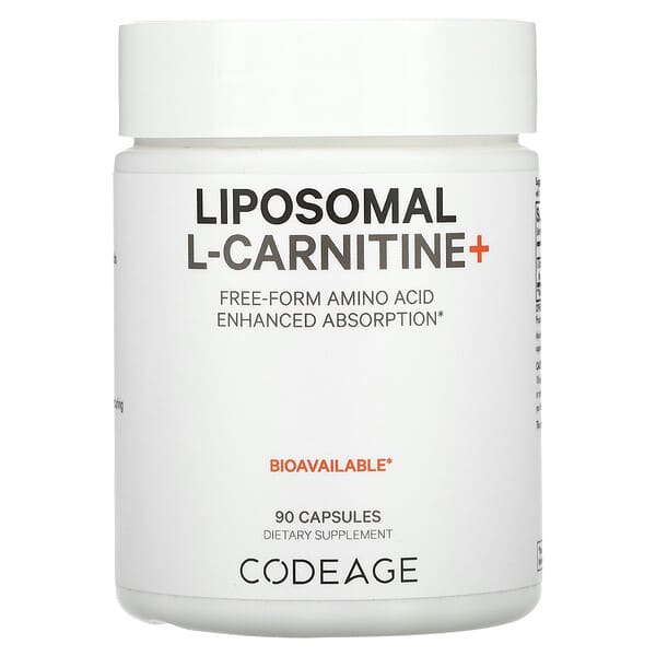 Codeage, Liposomal L-Carnitine+, Free-Form Amino Acid, Enhanced ...