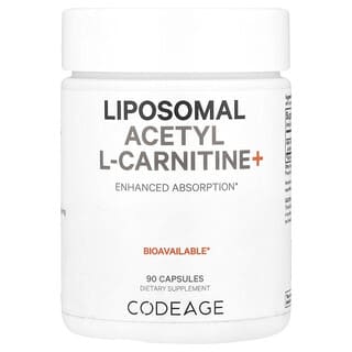 Codeage, Liposomal Acétyl-L-Carnitine+, 500 mg, 90 capsules