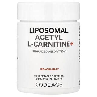 Codeage, Liposomal Acetyl L-Carnitine+, 500 mg, 90 Capsules