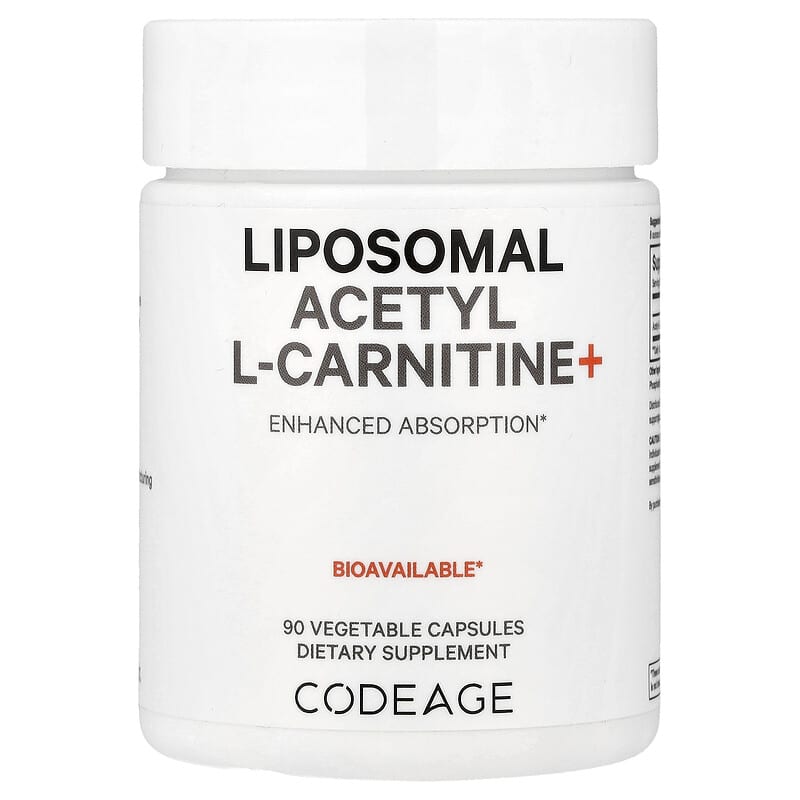 Acetil-L-carnitina liposomal+, 90 cpsulas (500 mg por cpsula)