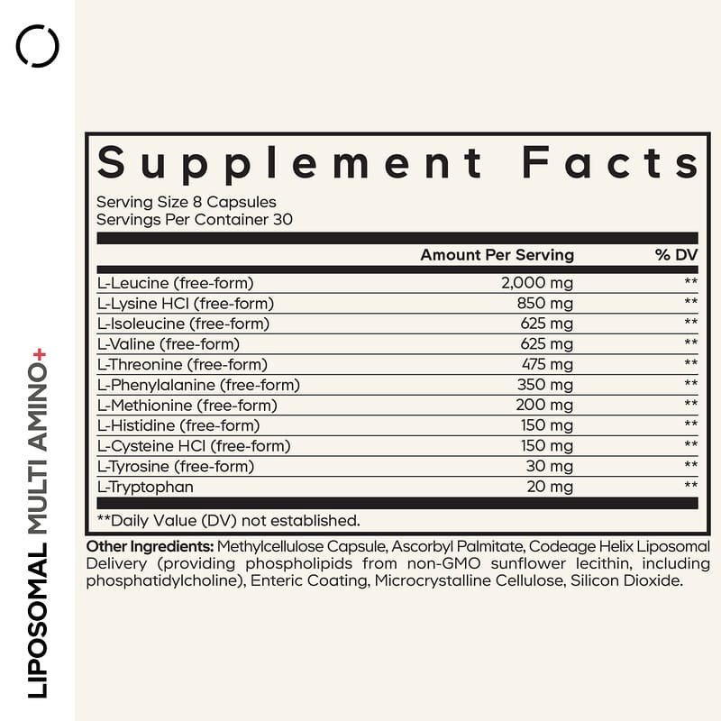 Liposomal Multi Amino+, Sport, 240 Vegetable Capsules