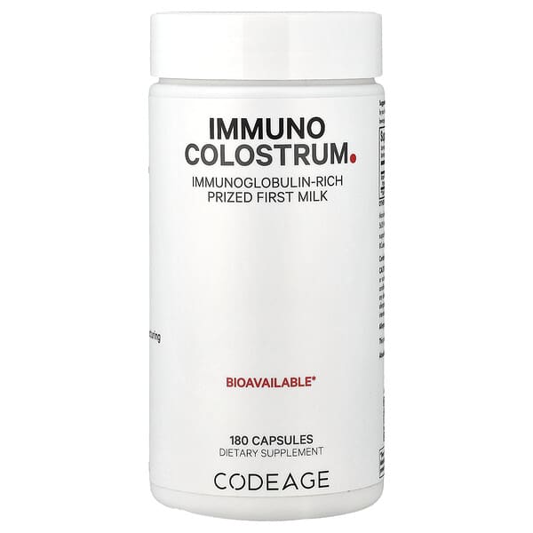 Immuno Colostrum, 180 Capsules (500 mg per Capsule)