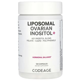 Codeage, Liposomal Ovarian Inozytol+, 120 kapsułek
