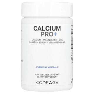 Codeage, Calcium Pro +, 120 растительных капсул