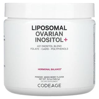 Codeage, Inositol + ovariano lipossomal, Frutos Silvestres Mistos, 148,2 g (5,2 oz)