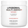 Multi-Amino+ Lipossomal em Pó, Todos os 9 Aminoácidos Essenciais, Sem Sabor, 174,2 g (6,15 oz)