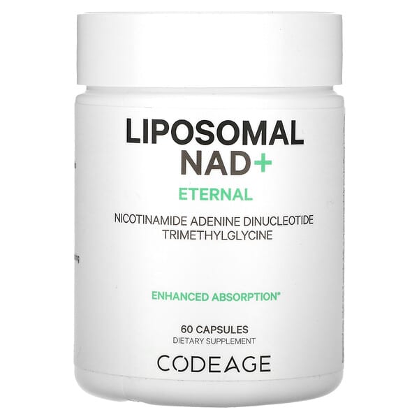 Codeage, Liposomal NAD+, Eternal, Nicotinamide Adenine Dinucleotide ...