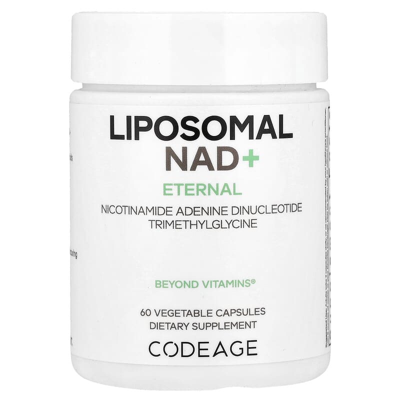 Codeage, Liposomal NAD+, Eternal, Nicotinamide Adenine Dinucleotide Trimethylglycine, 60 Capsules
