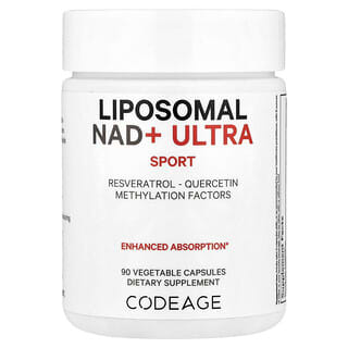 Codeage, Sport, Liposomal NAD+ ULTRA, 90 Vegetable Capsules