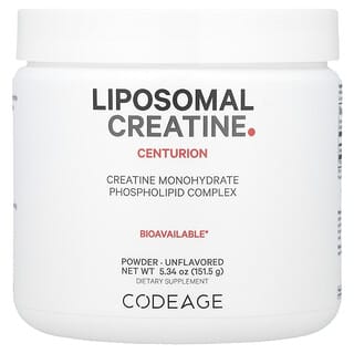 Codeage, Poudre de créatine monohydrate liposomale, Non aromatisée, 151,5 g