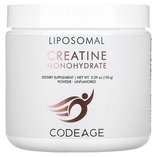 Codeage, Liposomal, Creatine Monohydrate Powder, Unflavored, 5.29 oz (150 g)