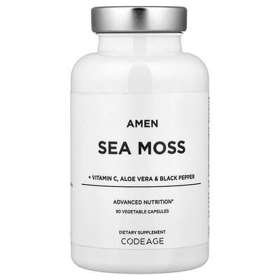 Codeage, Amen, Seaweed + Vitamin C, Aloe Vera, and Black Pepper, 90 Vegetarian Capsules