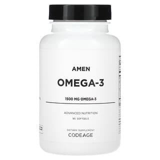 Codeage, Amen, Ômega-3, 1.500 mg, 90 Cápsulas Softgel (1,500 mg por Cápsula Softgel)