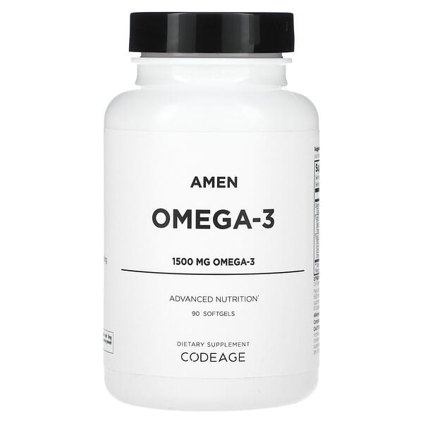 Codeage Amen, Omega-3, 90 Softgels (750 mg per Soft Gel)