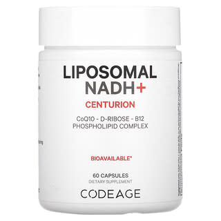 Codeage, Liposomales NADH+, Centurion, 60 Kapseln