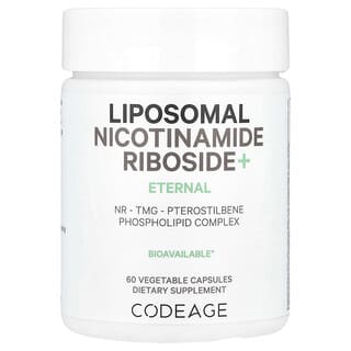 Codeage, Lipozomální nikotinamid Riboside+, 60 rostlinných kapslí