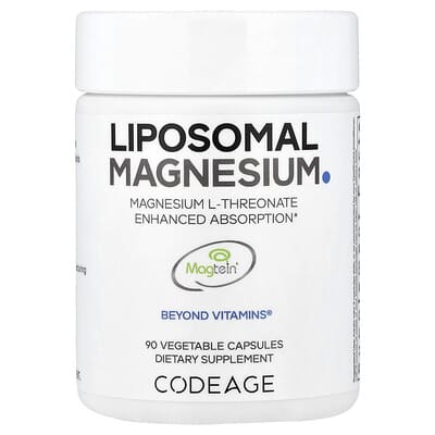 Codeage, Liposomal Magnesium L-Threonate, 90 Vegetarian Capsules