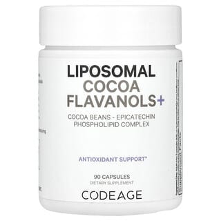 Codeage, Flavanols de Cacau Lipossomais+, 90 Cápsulas