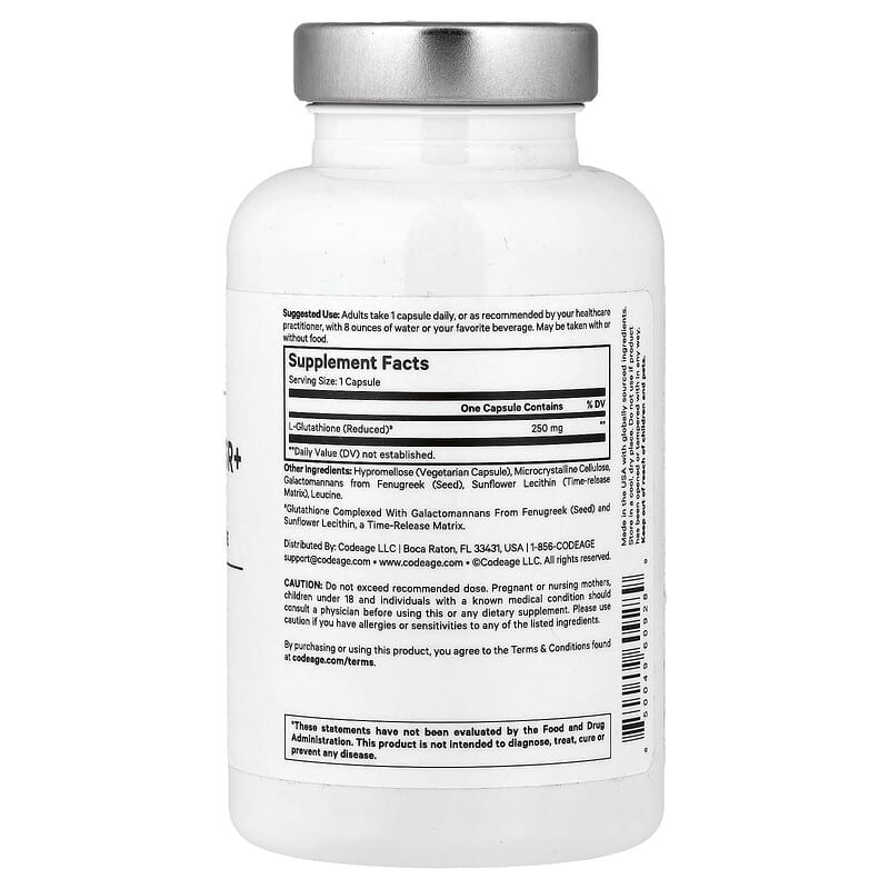 can i bring glutathione in usa Amen, Glutathione-SR+, 60 Vegetable Capsules (250 mg per Capsule)