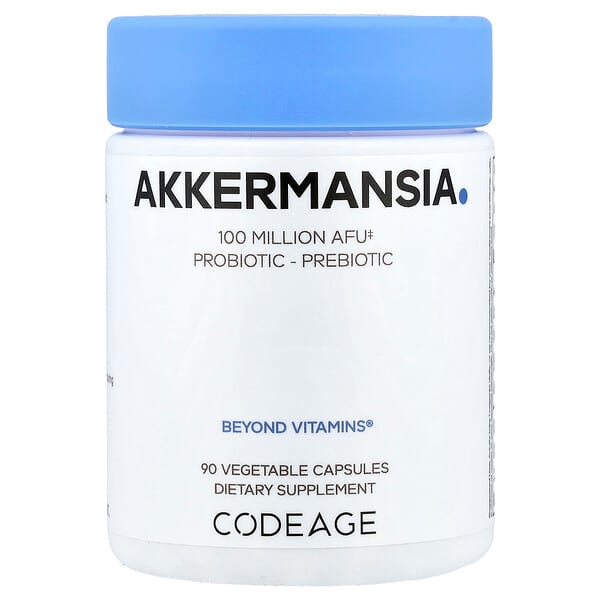 Codeage, Akkermansia, 100 Million AFU, 90 Vegetable Capsules