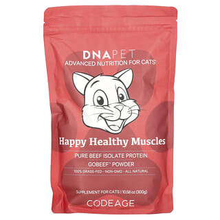 Codeage, DNA Pet, Happy Healthy Muscles para Gatos, Sem Sabor, 300 g (10,58 oz)