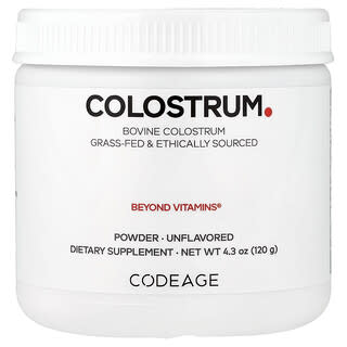 Codeage, 초유 분말, 무맛, 120g(4.3oz)