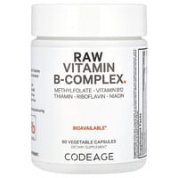 Codeage, Raw Vitamin B-Complex, 60 Vegetable Capsules
