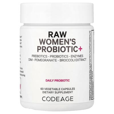 Codeage, Raw Women's Probiotic+, 60 Vegetarian Capsules